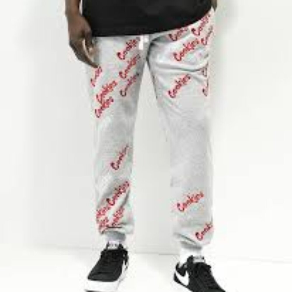 Cookies Triple Beam Grey Sweatpants Men's 2XL